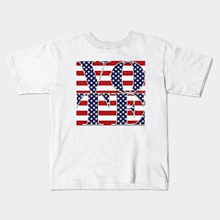 Vintage Vote - Star and Stripe Kids T-Shirt